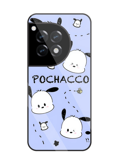 Pochacco Puppy Levender Glass Case For OnePlus 12R