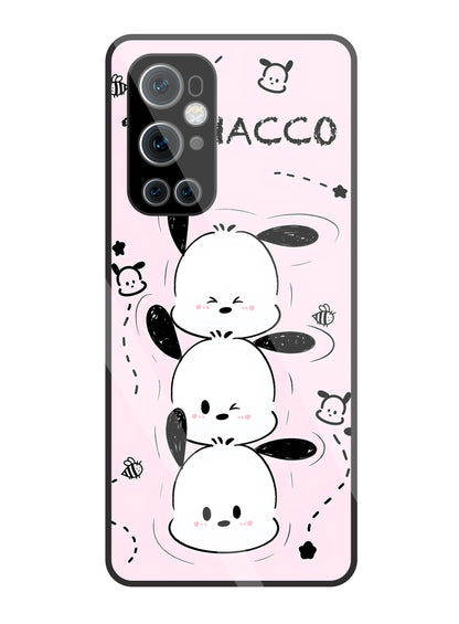 Pochacco Puppy Pink Glass Case For OnePlus 9  Pro