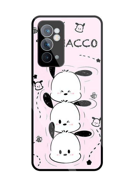 Pochacco Puppy Pink Glass Case For OnePlus 9RT
