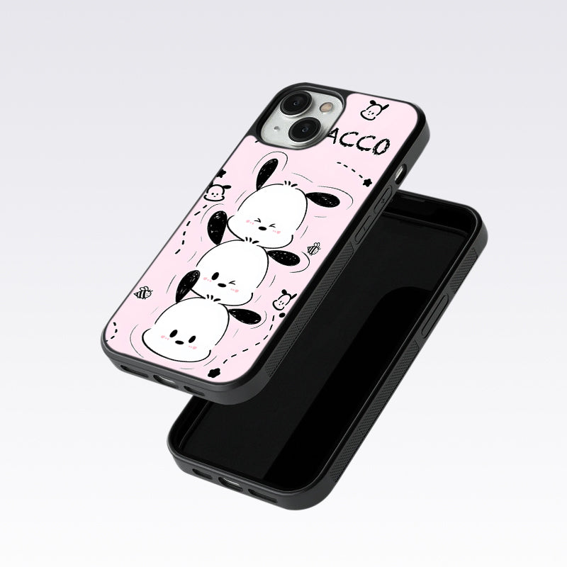 Pochacco Puppy Pink Glass Case For OnePlus 10 Pro