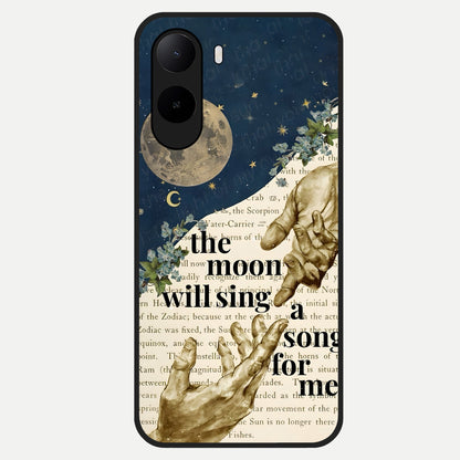  Aesthetic Divine Glass Case For Poco C85x back cover – full design glossy printed glass finish