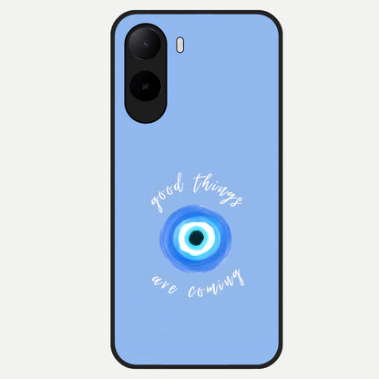  Bright Future Ahead Glass Case For Poco C85x back cover – full design glossy printed glass finish