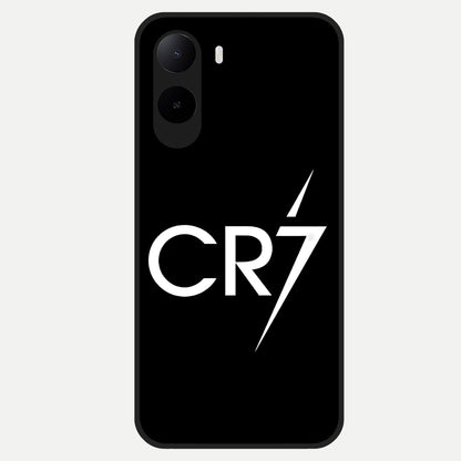  CR7 Elite Strike Glass Case For Poco C85x back cover – full design glossy printed glass finish