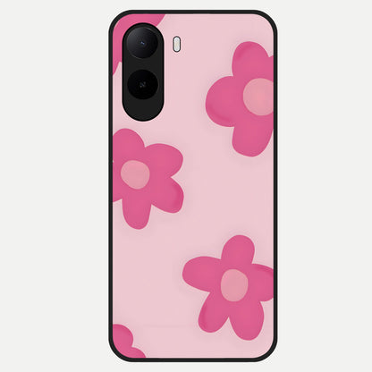 Candy Bloom Dreams Glass Case For Poco C85x back cover – full design glossy printed glass finish