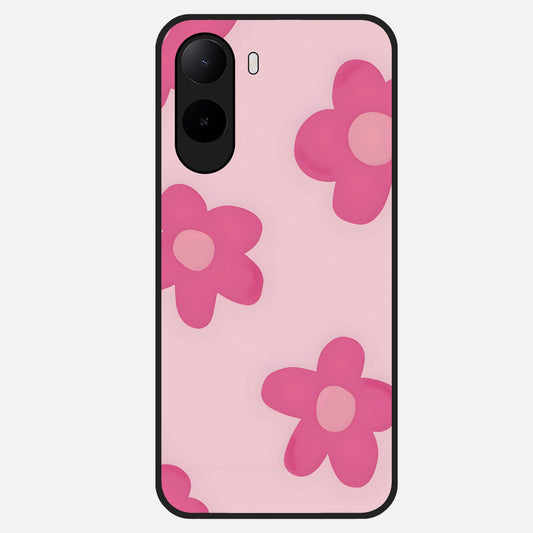  Candy Bloom Dreams Glass Case For Poco C85x back cover – full design glossy printed glass finish