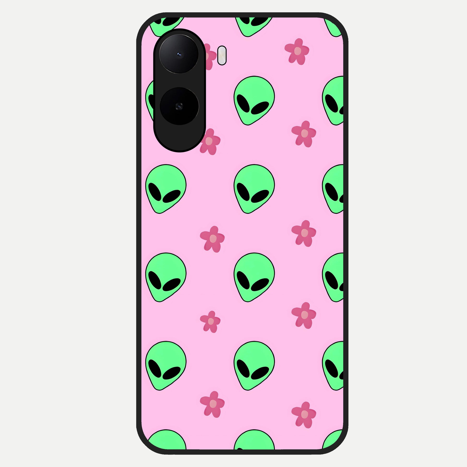  Cosmic Cute Crush Glass Case For Poco C85x back cover – full design glossy printed glass finish