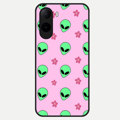  Cosmic Cute Crush Glass Case For Poco C85x back cover – full design glossy printed glass finish