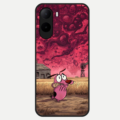 Courage Under Sky Glass Case For Poco C85x back cover – full design glossy printed glass finish