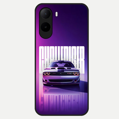  Midnight Muscle Ride Glass Case For Poco C85x back cover – full design glossy printed glass finish