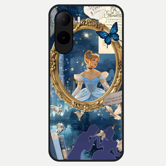  Midnight Queen Glass Case For Poco C85x back cover – full design glossy printed glass finish