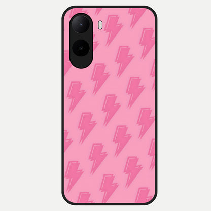  Pink Moo Magic Glass Case For Poco C85x back cover – full design glossy printed glass finish