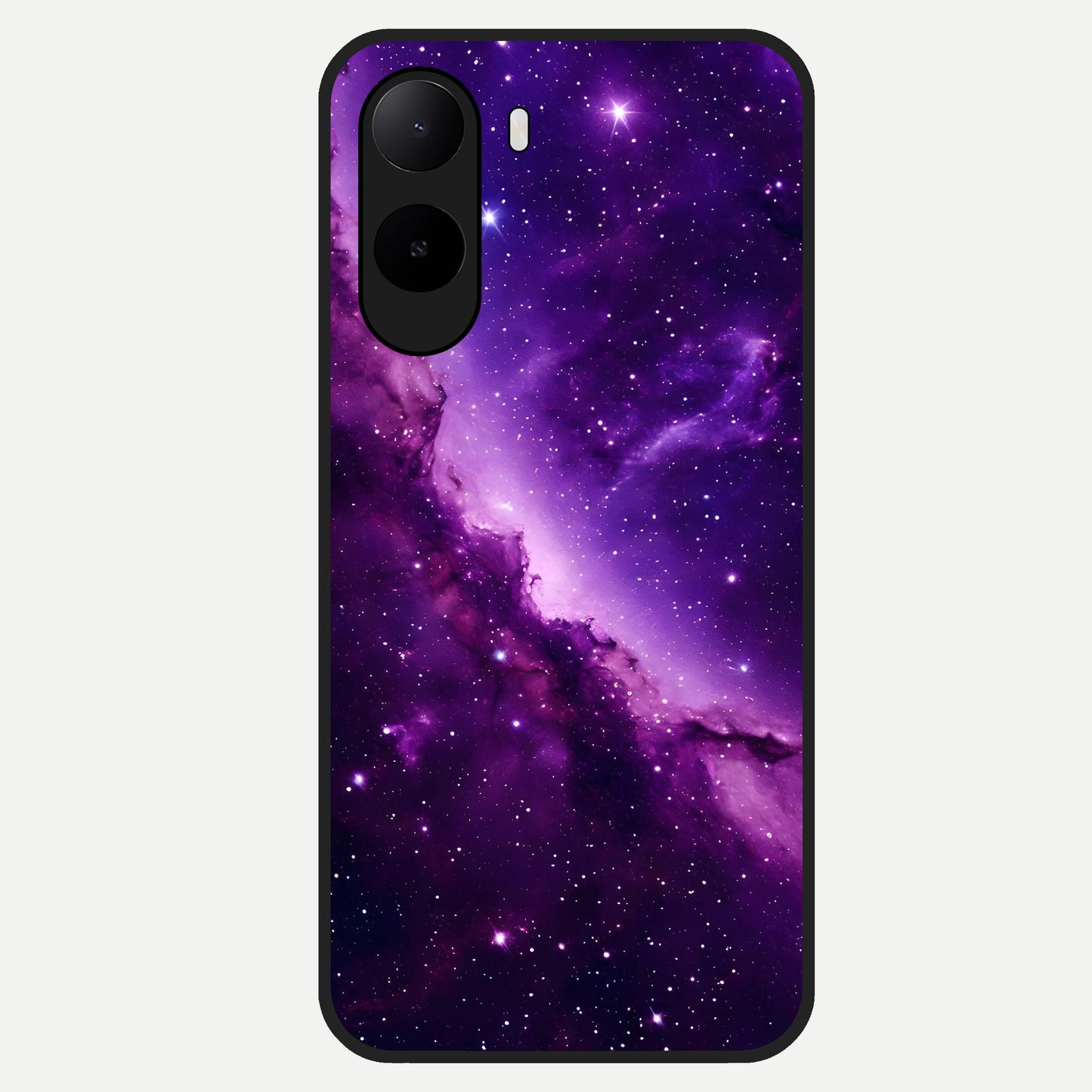  Purple Shade Sky Glass Case For Poco C85x back cover – full design glossy printed glass finish