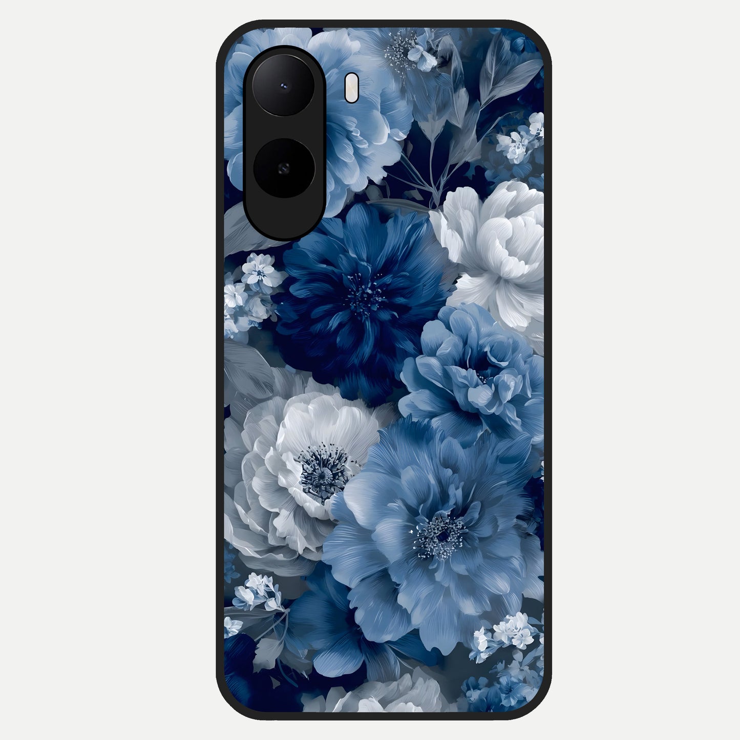  Royal Bloom Garden Glass Case For Poco C85x back cover – full design glossy printed glass finish