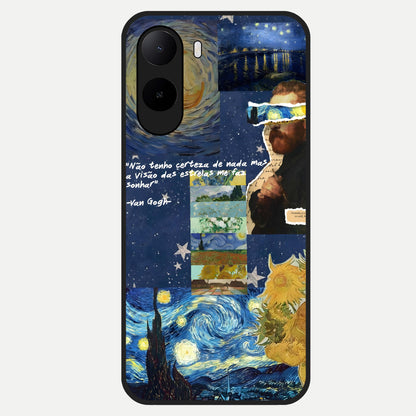  Starry Dream Vision Glass Case For Poco C85x back cover – full design glossy printed glass finish