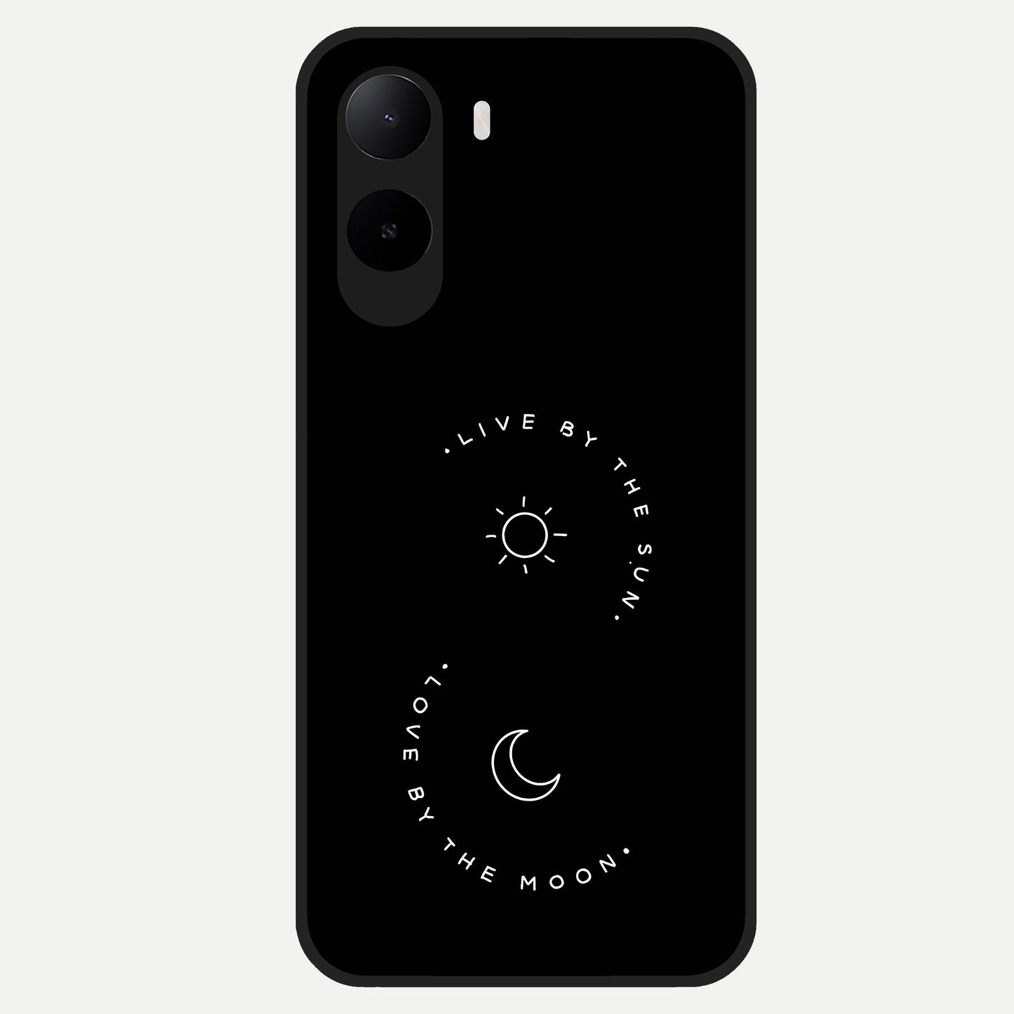  Sunflower Cat Art Glass Case For Poco C85x back cover – full design glossy printed glass finish