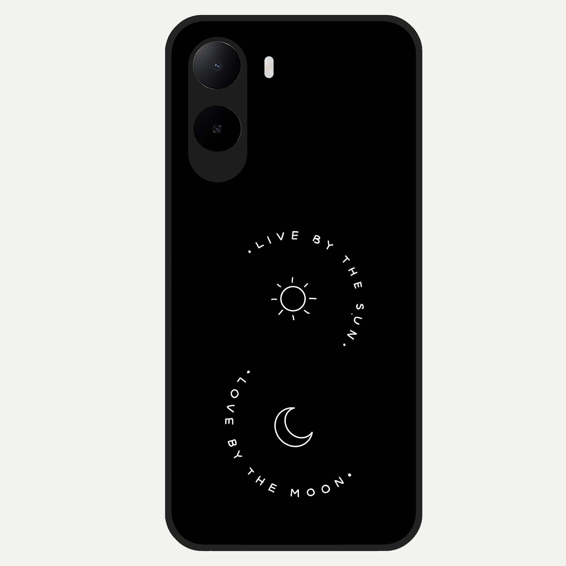  Sunflower Cat Art Glass Case For Poco C85x back cover – full design glossy printed glass finish