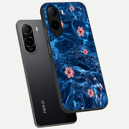  Bloom Thread Art phone case For Poco C85x showing premium glass back cover with detailed artwork