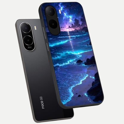  Classic Damn Look phone case For Poco C85x showing premium glass back cover with detailed artwork