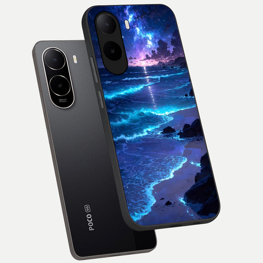  Classic Damn Look phone case For Poco C85x showing premium glass back cover with detailed artwork