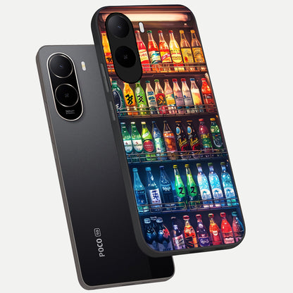  Colorfull Tree phone case For Poco C85x showing premium glass back cover with detailed artwork