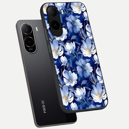  Cute Floral Patterns phone case For Poco C85x showing premium glass back cover with detailed artwork