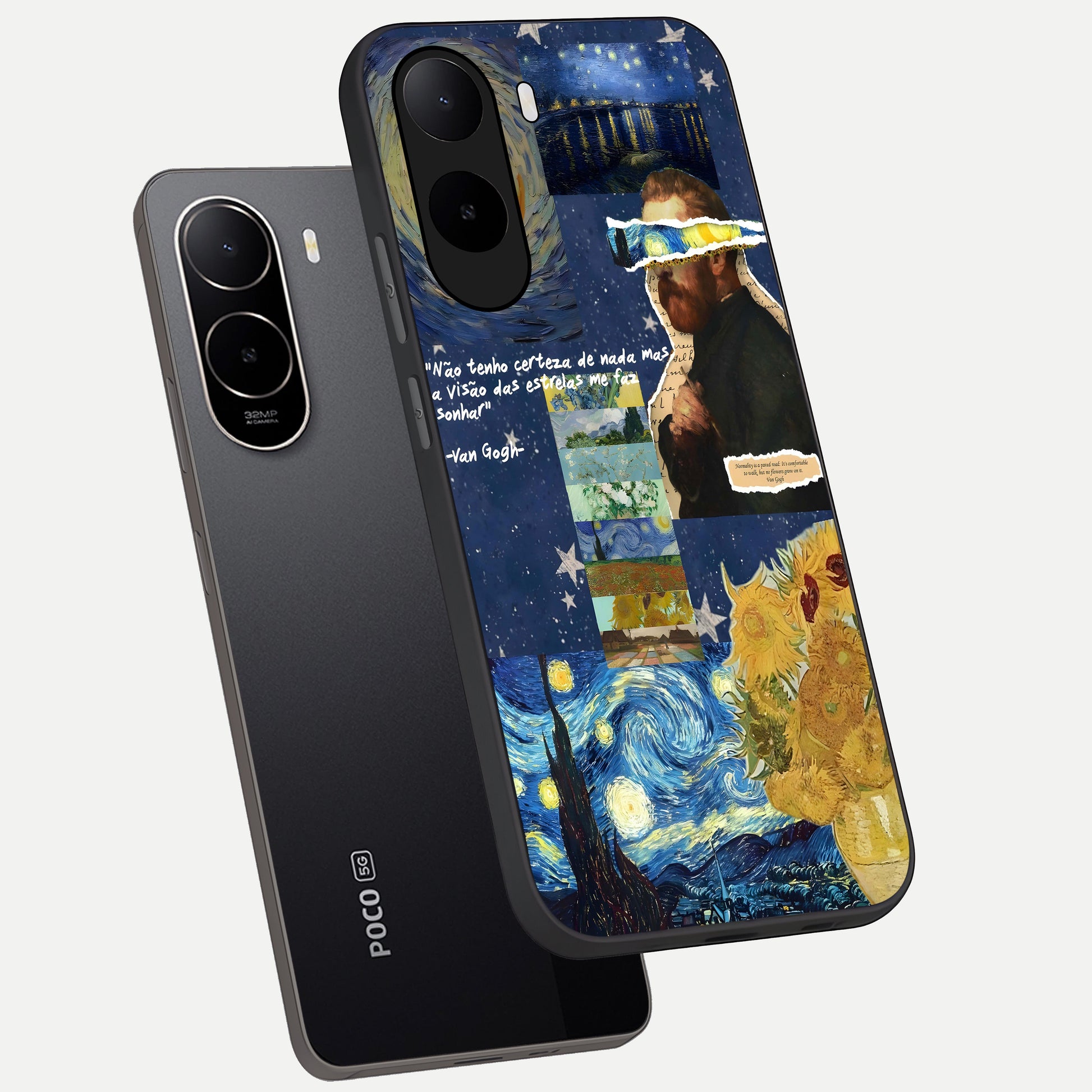  Starry Dream Vision phone case For Poco C85x showing premium glass back cover with detailed artwork