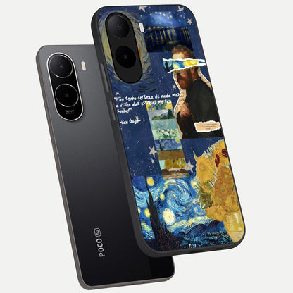  Starry Dream Vision phone case For Poco C85x showing premium glass back cover with detailed artwork