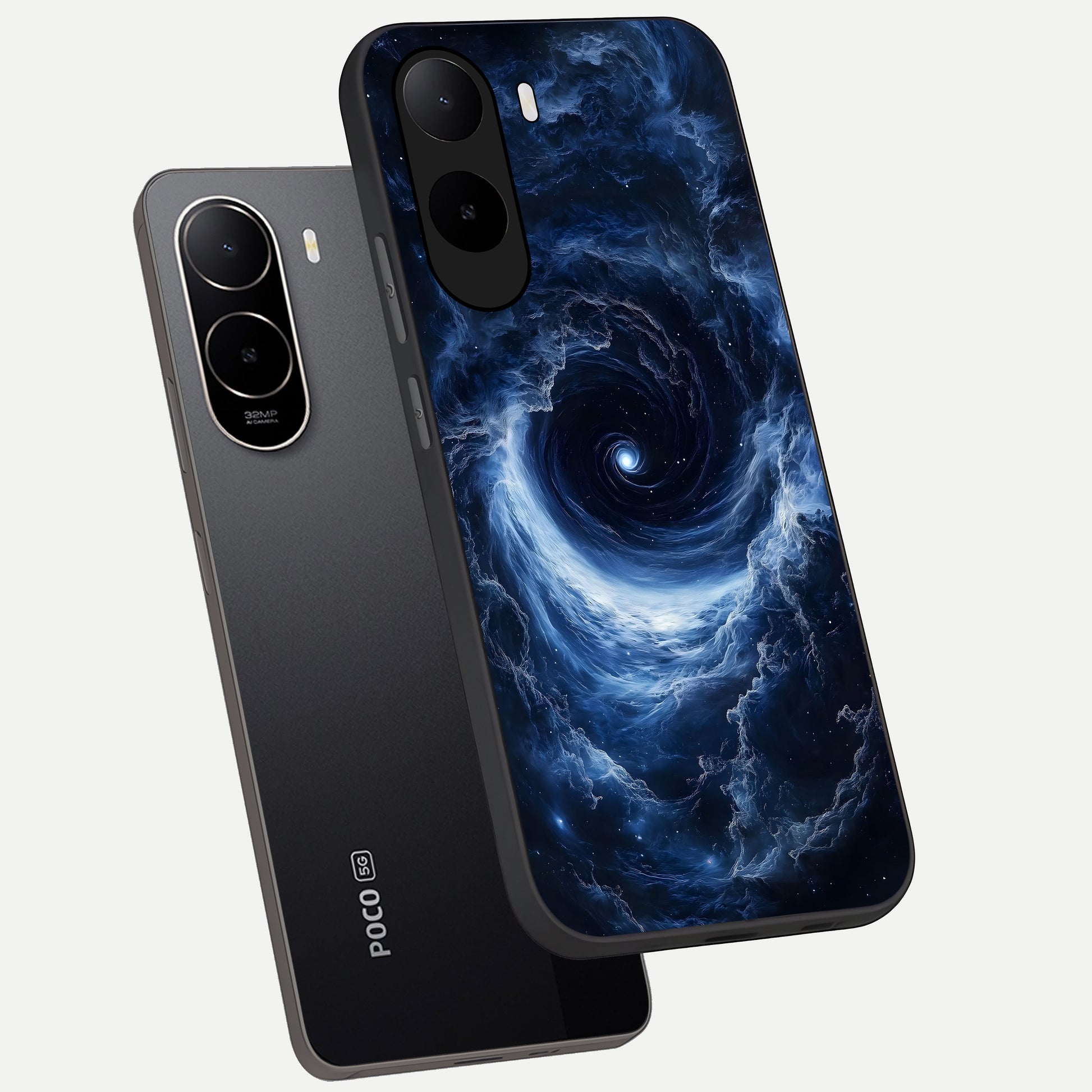  Stunning Galaxy phone case For Poco C85x showing premium glass back cover with detailed artwork