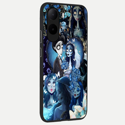  Butterfly Ghost Soul back cover For Poco C85x slim fit glass case with vibrant aesthetic design