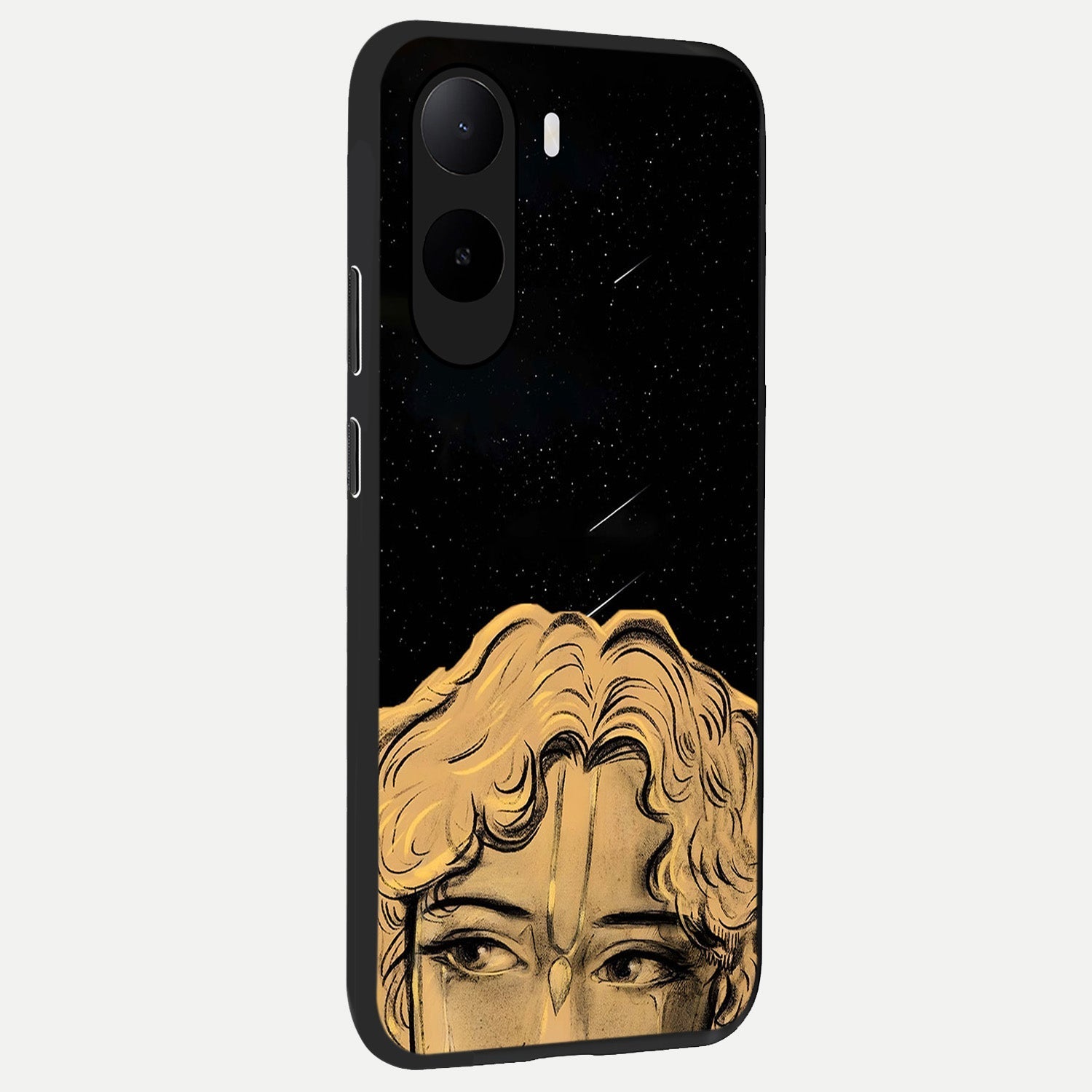  Celestial Gods Plan back cover For Poco C85x slim fit glass case with vibrant aesthetic design