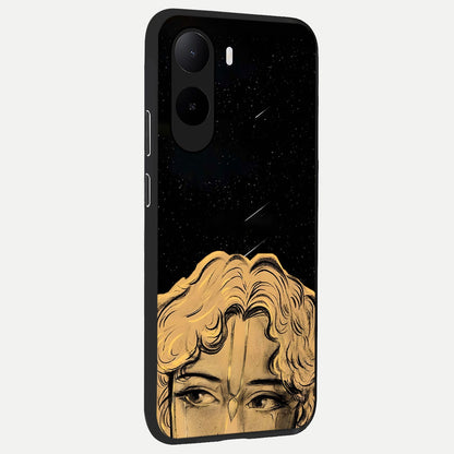  Celestial Gods Plan back cover For Poco C85x slim fit glass case with vibrant aesthetic design