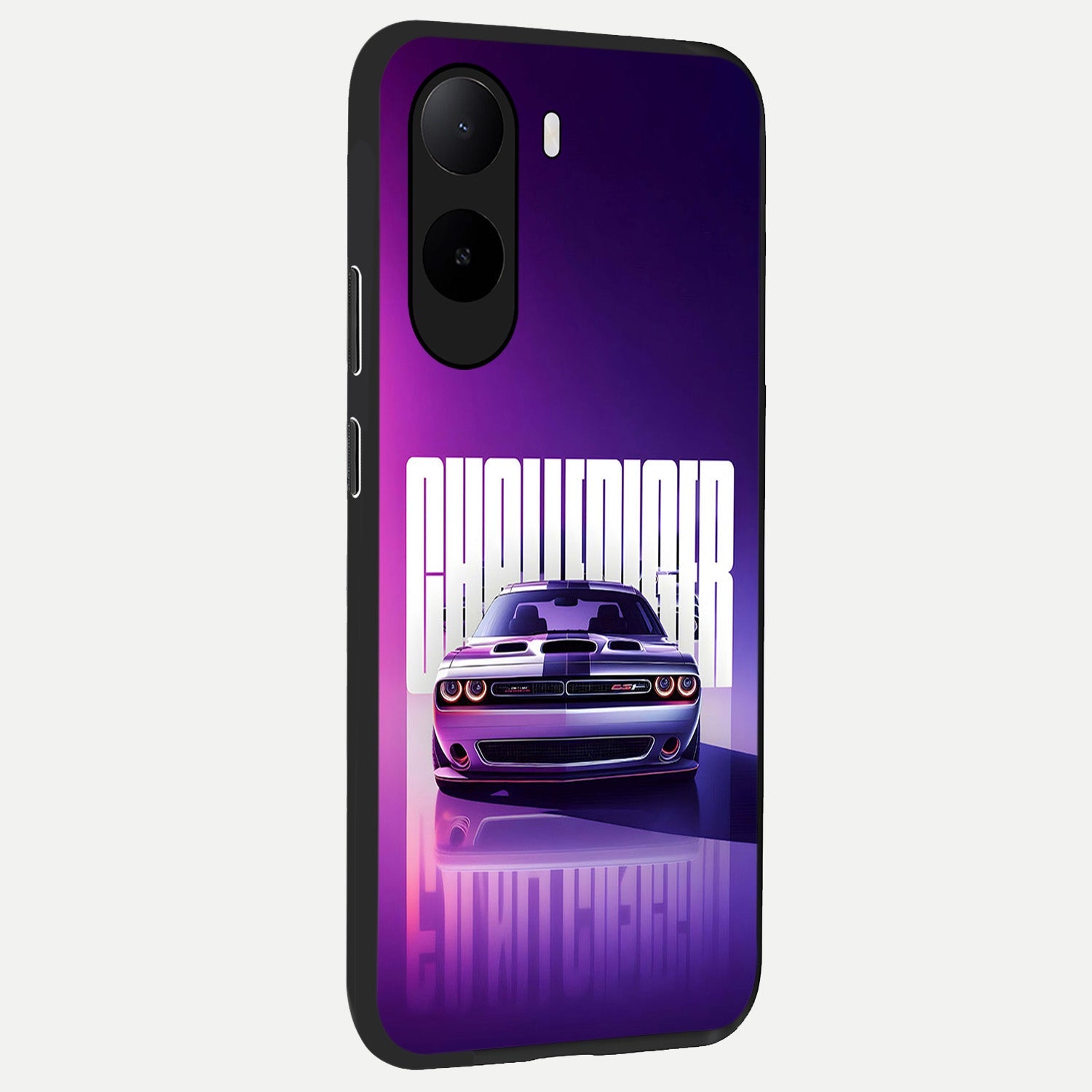  Midnight Muscle Ride back cover For Poco C85x slim fit glass case with vibrant aesthetic design
