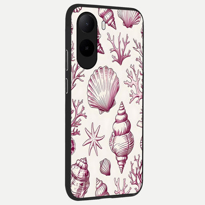  Pink Power Sparks back cover For Poco C85x slim fit glass case with vibrant aesthetic design