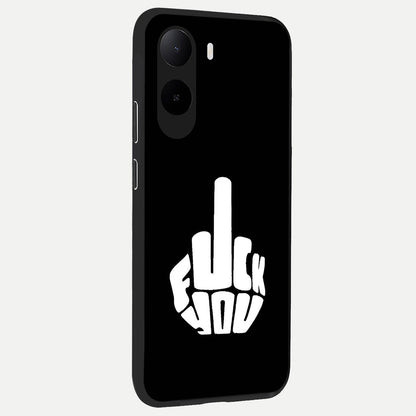  Rebel Mode On back cover For Poco C85x slim fit glass case with vibrant aesthetic design
