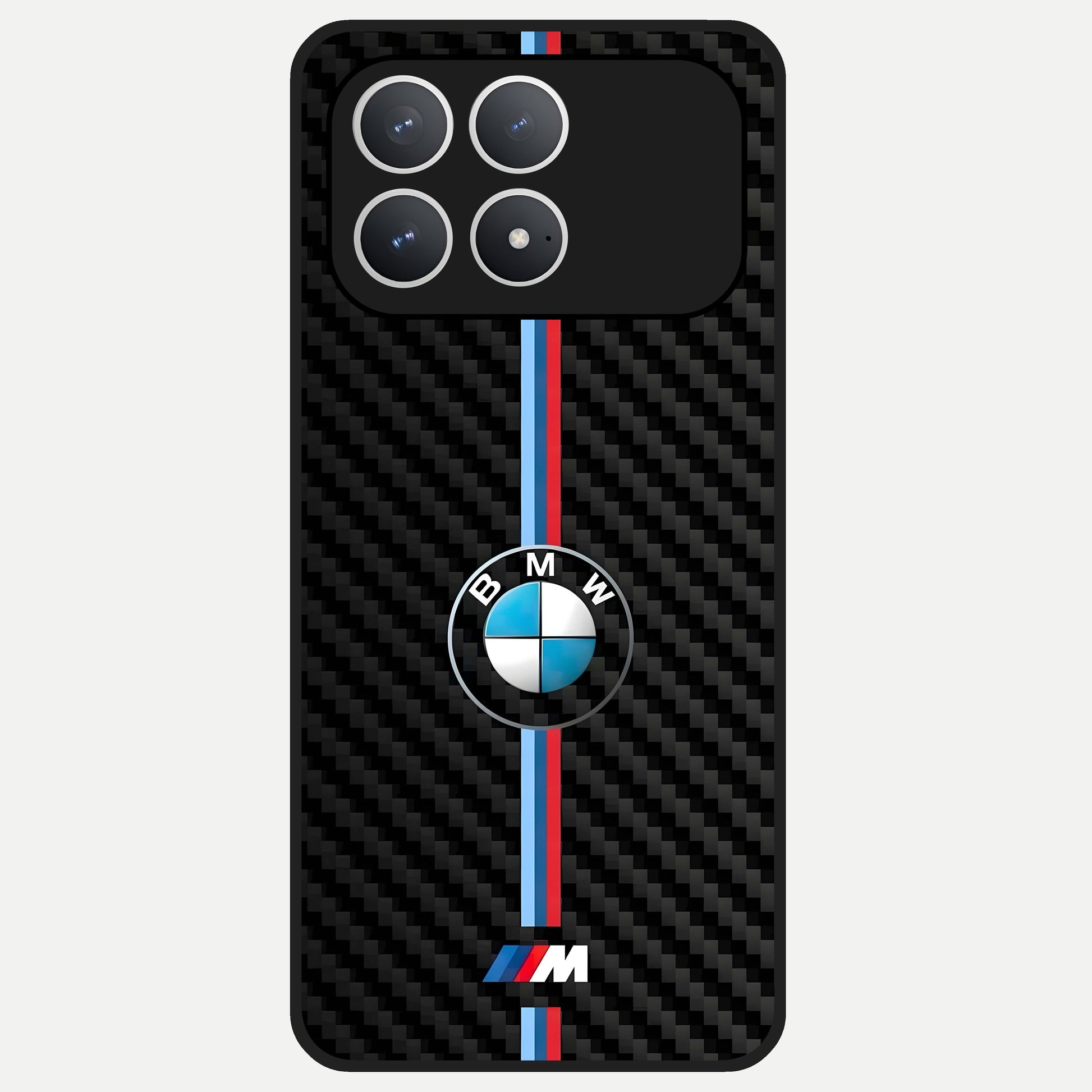  BMW Pattern Glass Case For Poco F8 Pro back cover – full design glossy printed glass finish