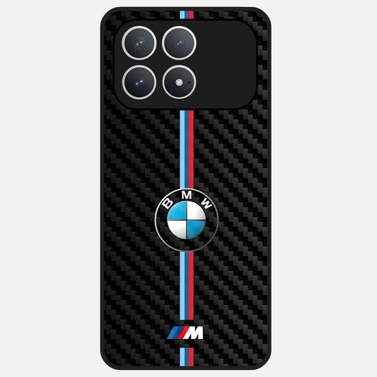  BMW Pattern Glass Case For Poco F8 Pro back cover – full design glossy printed glass finish