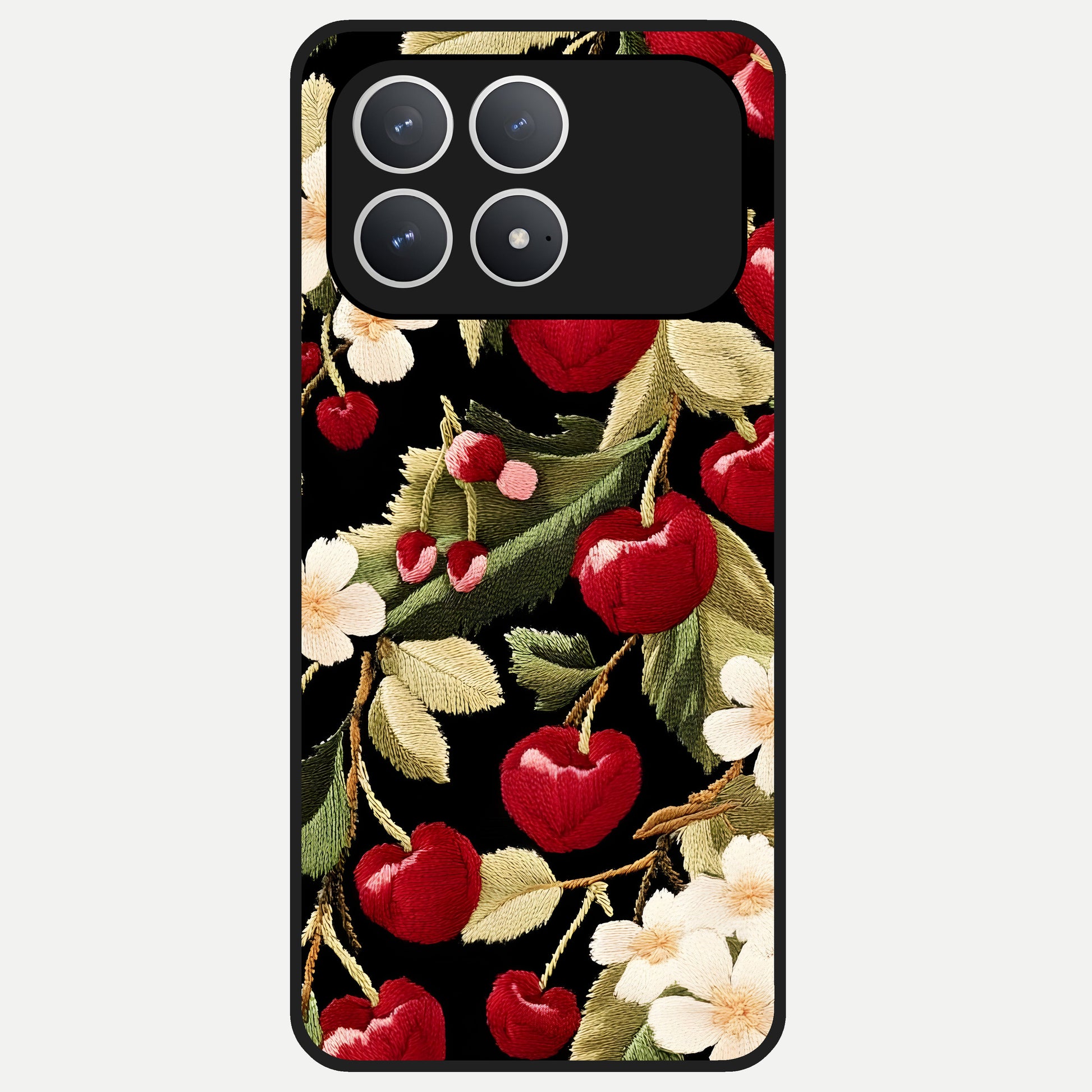  Blooming Spendor Bird Glass Case For Poco F8 Pro back cover – full design glossy printed glass finish