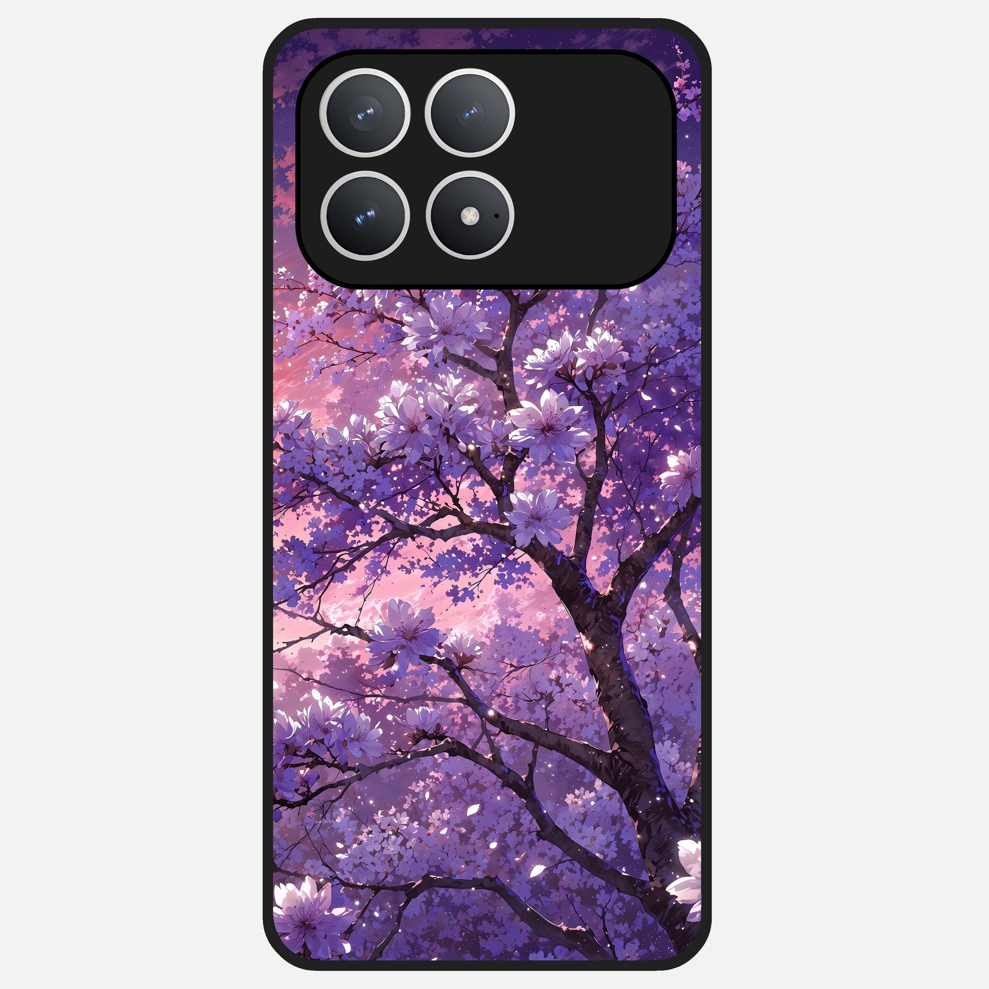  Blossom Tree Glass Case For Poco F8 Pro back cover – full design glossy printed glass finish