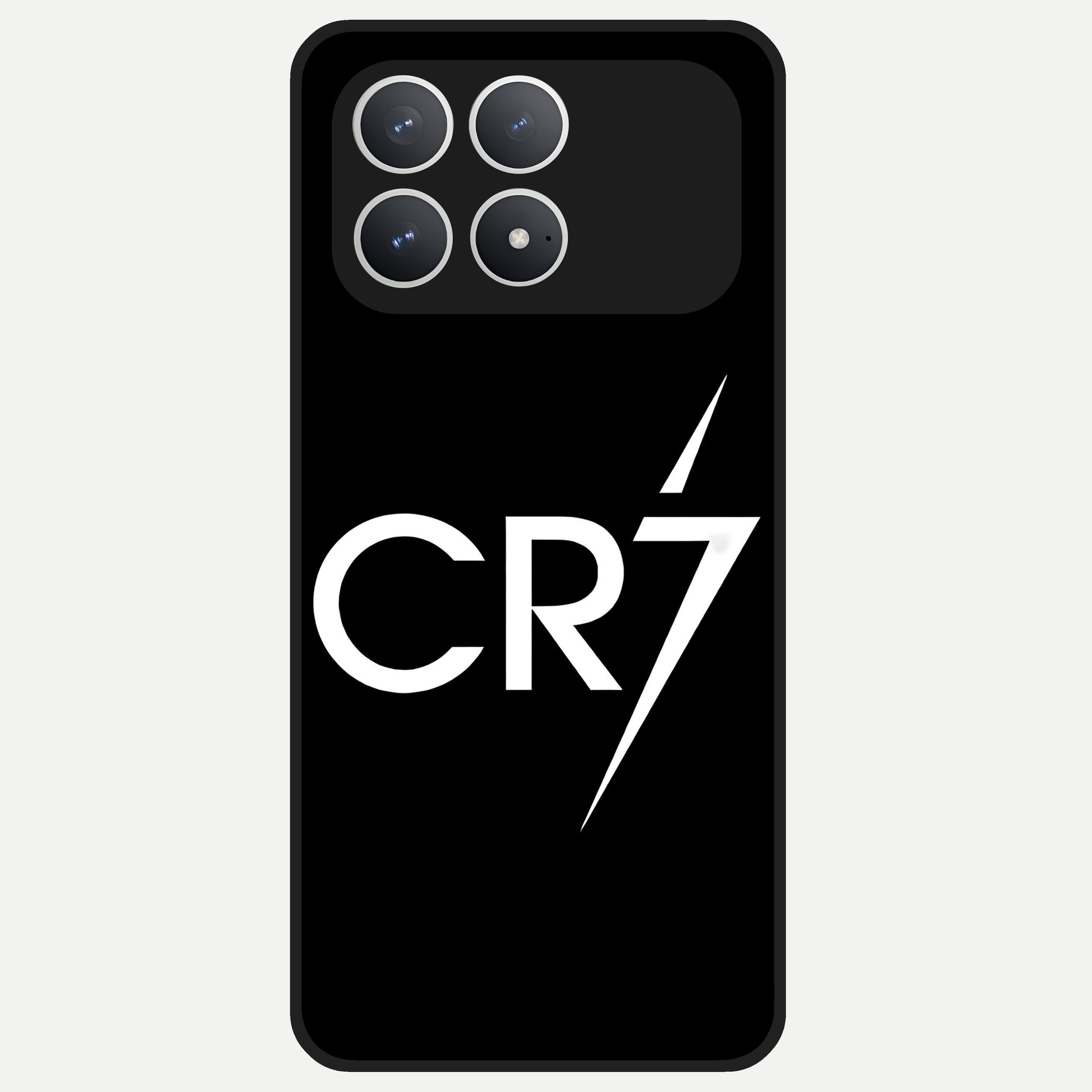  CR7 Elite Strike Glass Case For Poco F8 Pro back cover – full design glossy printed glass finish