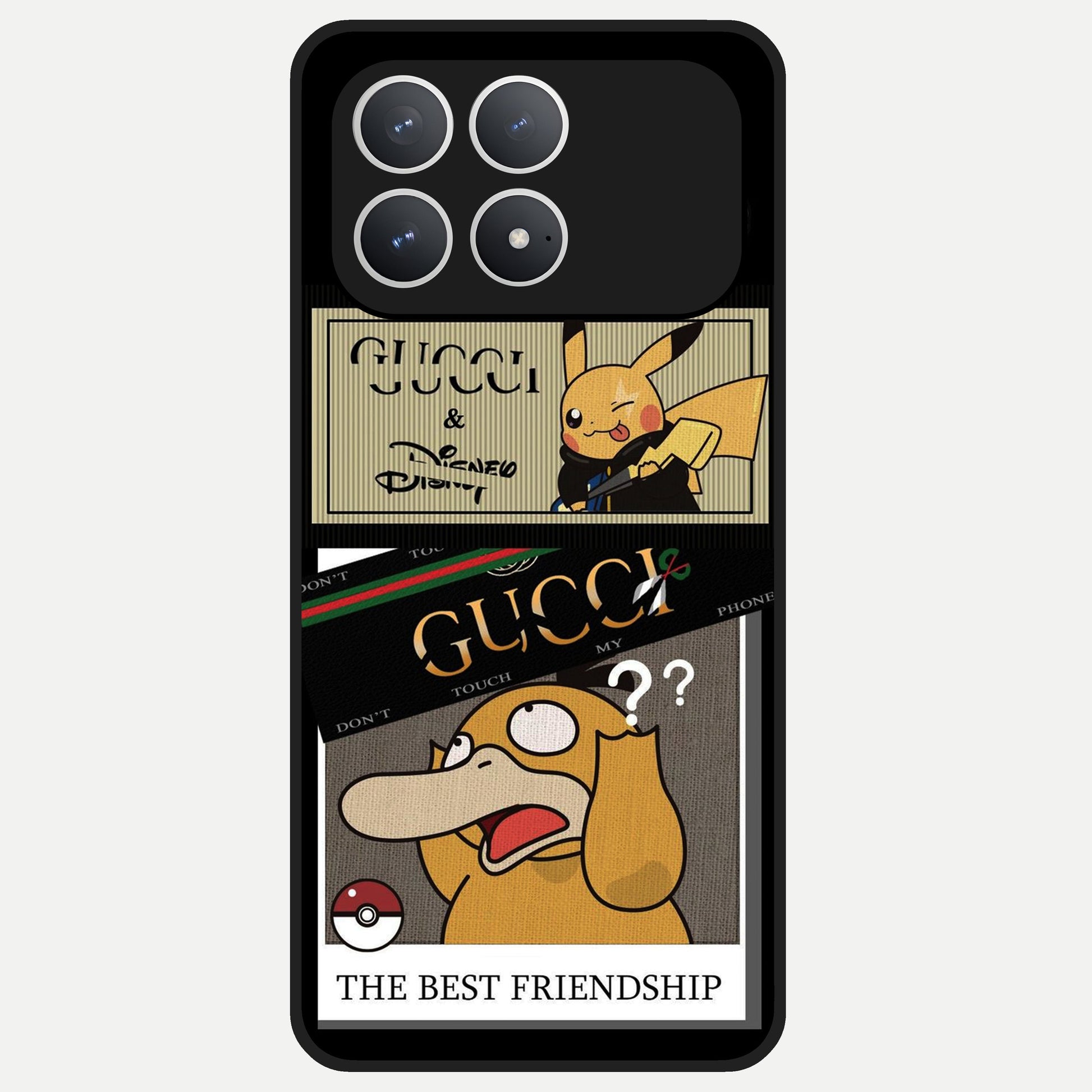  Cartoon Brand Play Mashup Glass Case For Poco F8 Pro back cover – full design glossy printed glass finish