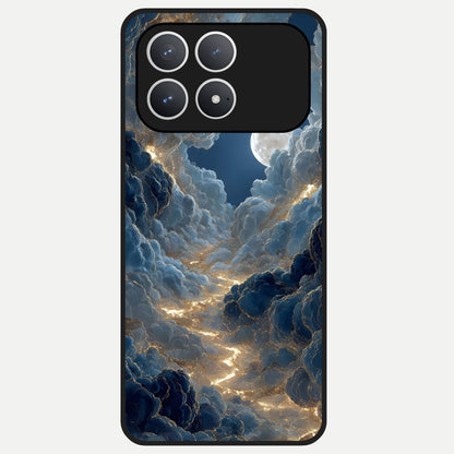  Celestial Cloud Road Glass Case For Poco F8 Pro back cover – full design glossy printed glass finish