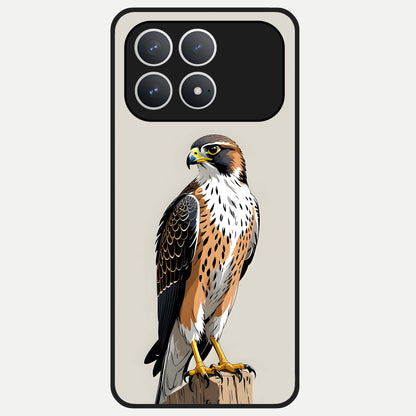  Clever Eagle Glass Case For Poco F8 Pro back cover – full design glossy printed glass finish