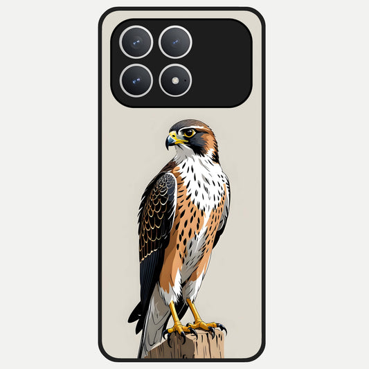  Clever Eagle Glass Case For Poco F8 Pro back cover – full design glossy printed glass finish