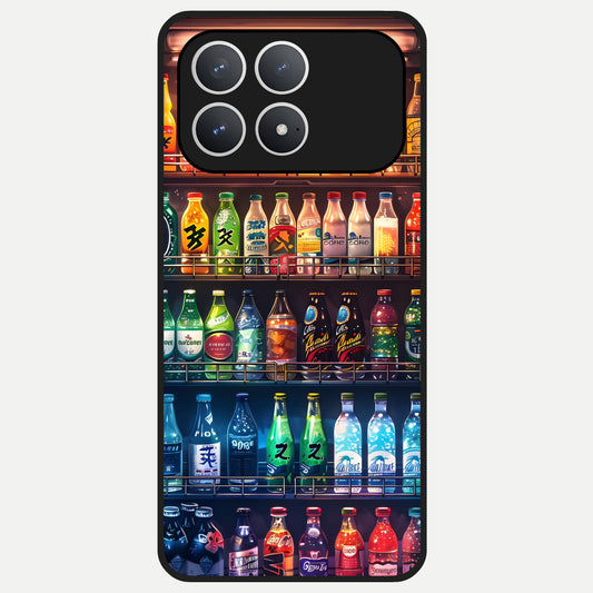  Colorfull Tree Glass Case For Poco F8 Pro back cover – full design glossy printed glass finish
