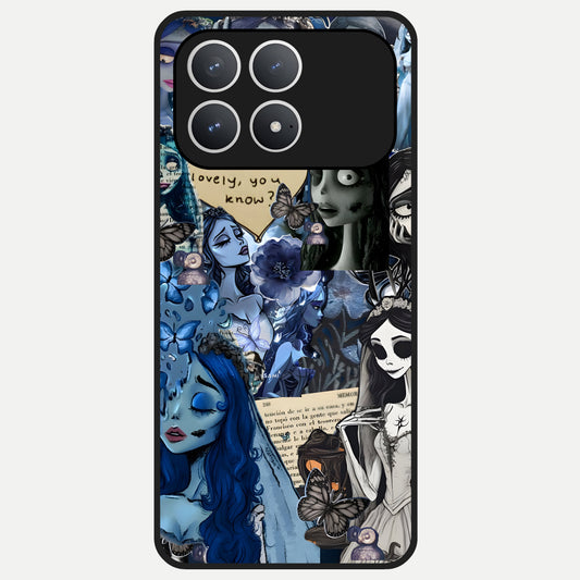  Corpse Bride Posters Glass Case For Poco F8 Pro back cover – full design glossy printed glass finish