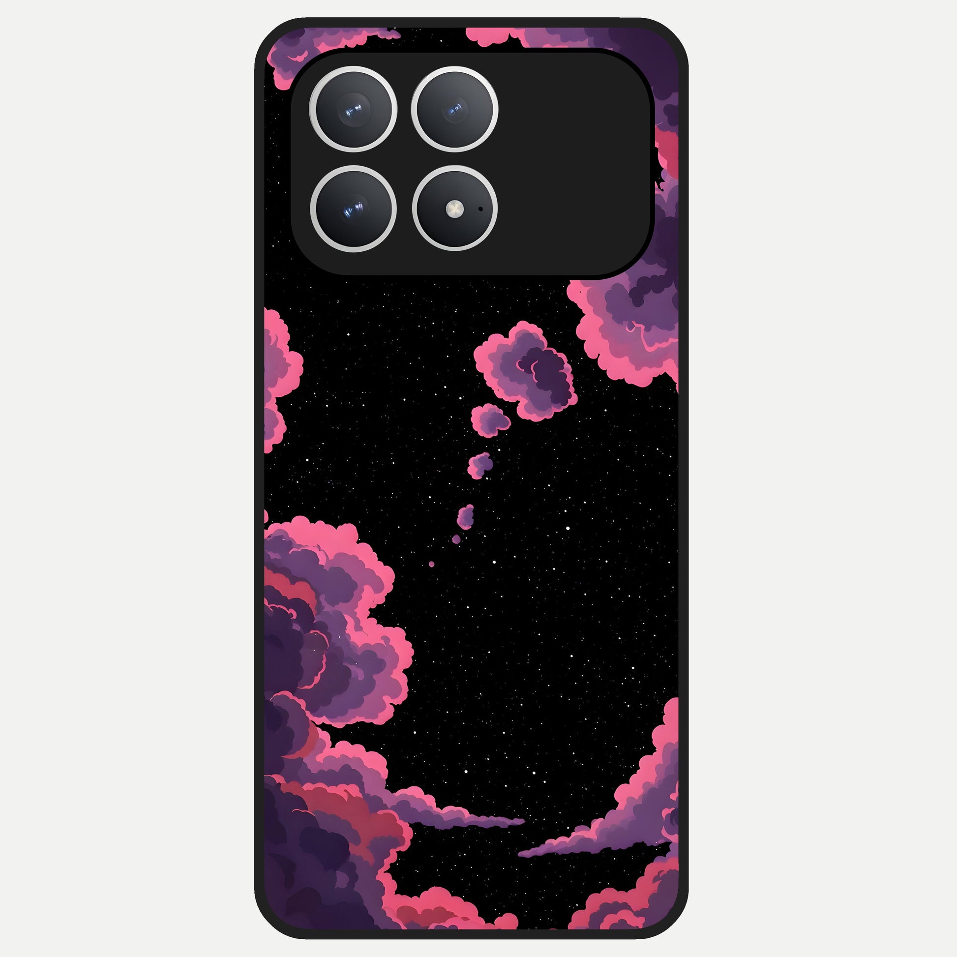  Cosmic Cloud Journey Glass Case For Poco F8 Pro back cover – full design glossy printed glass finish