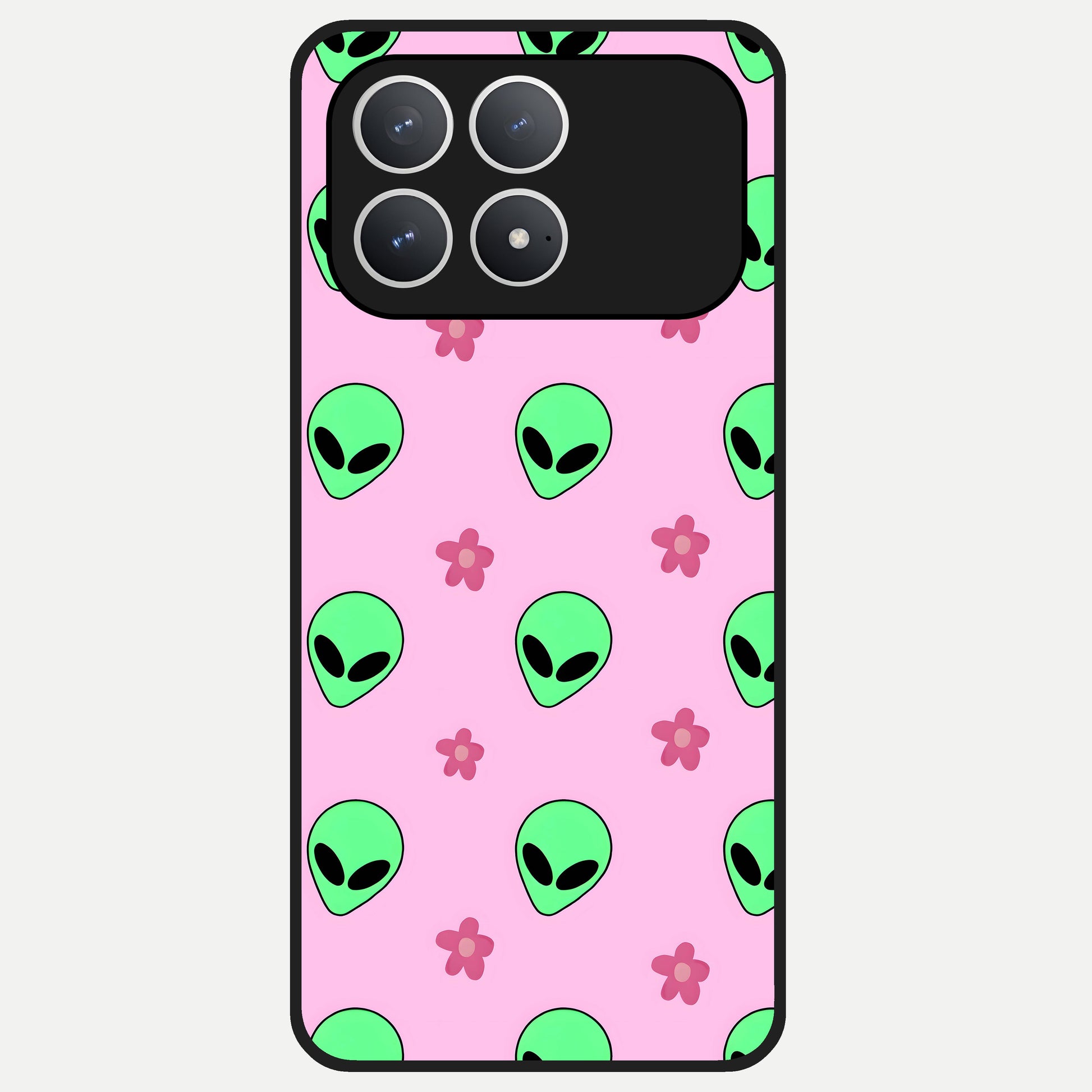  Cosmic Cute Crush Glass Case For Poco F8 Pro back cover – full design glossy printed glass finish