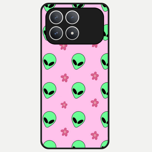  Cosmic Cute Crush Glass Case For Poco F8 Pro back cover – full design glossy printed glass finish