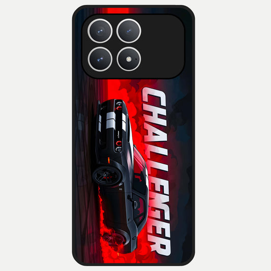  Crimson Challenger Fury Glass Case For Poco F8 Pro back cover – full design glossy printed glass finish
