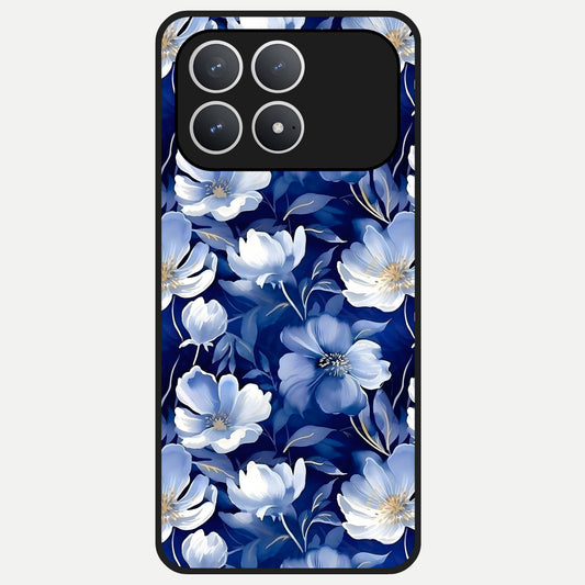 Cute Floral Patterns Glass Case For Poco F8 Pro back cover – full design glossy printed glass finish